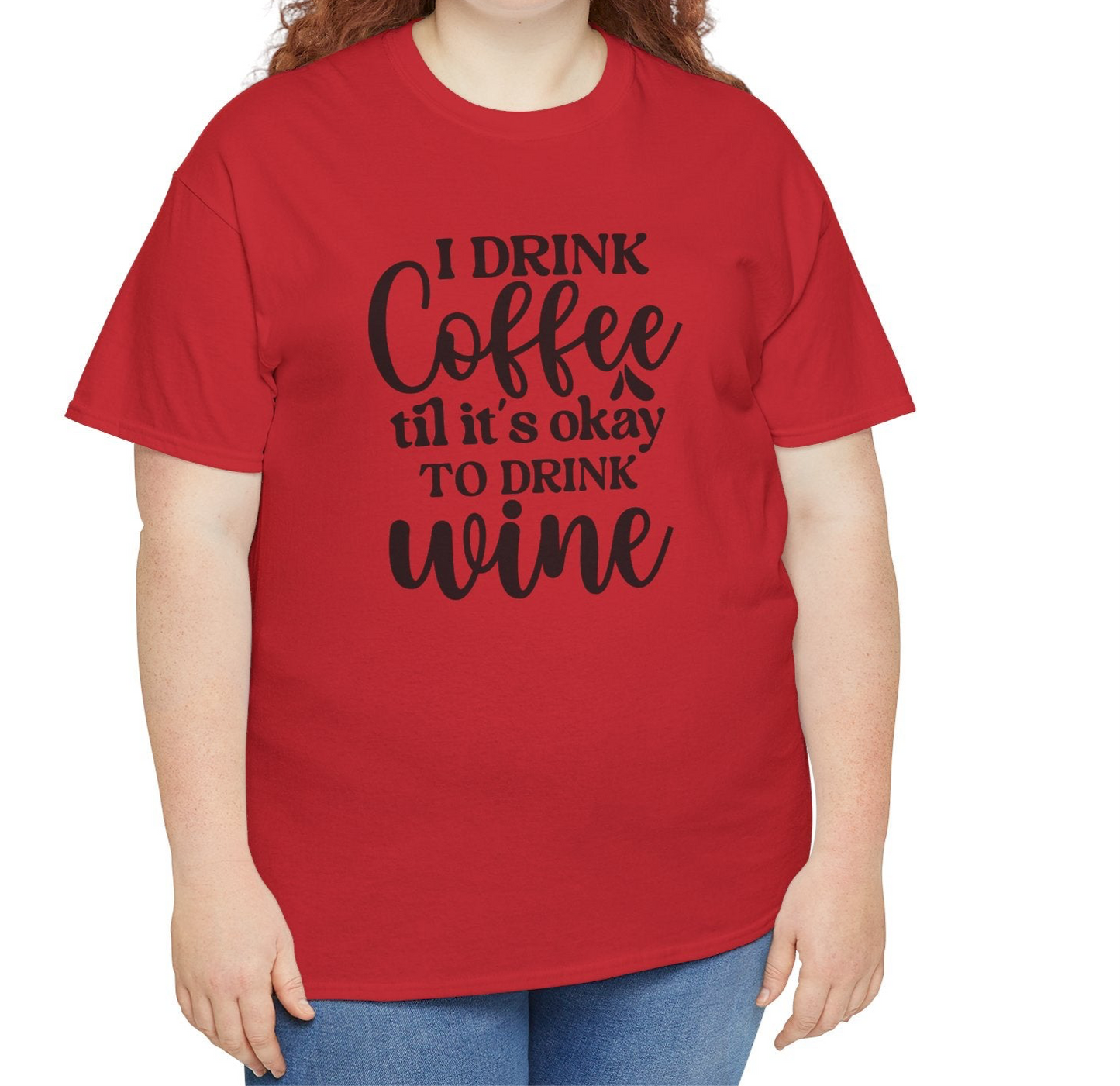 I Drink Coffee | Cotton Tee - Kim’s Signature Beauty & Accessories    