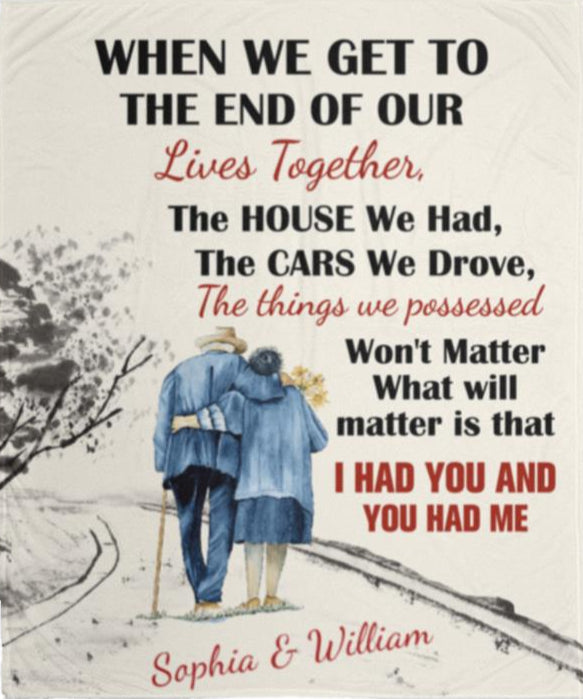 I Had You, You Had Me Personalized Blanket for Couples - Kim’s Signature Beauty & Accessories    