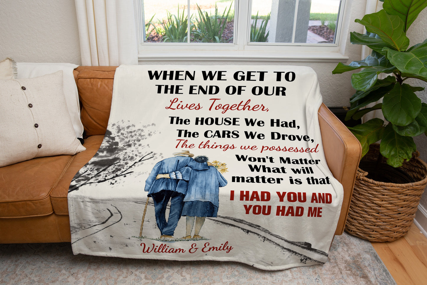 I Had You, You Had Me Personalized Blanket for Couples - Kim’s Signature Beauty & Accessories    