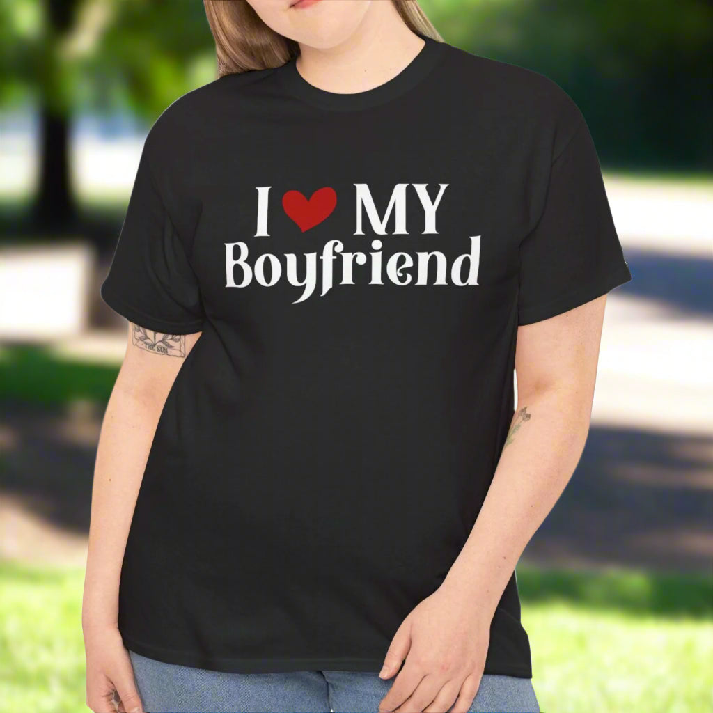 I Love My Boyfriend Shirt – Fun & Stylish Gift - Kim’s Signature Beauty & Accessories    
