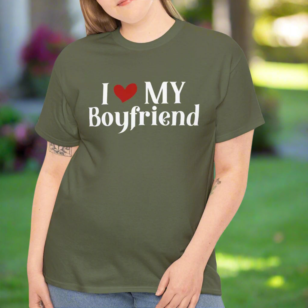 I Love My Boyfriend Shirt – Fun & Stylish Gift - Kim’s Signature Beauty & Accessories    