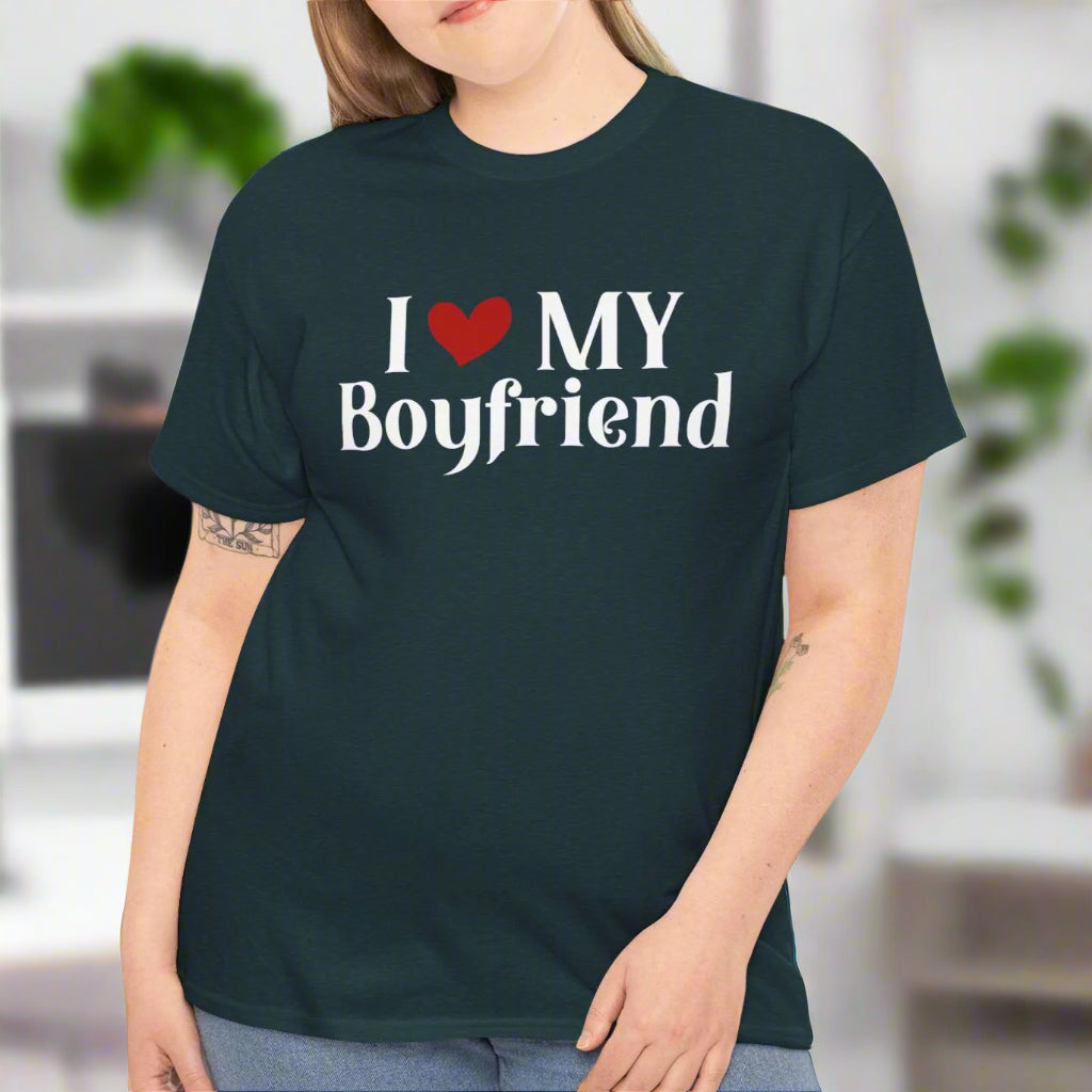 I Love My Boyfriend Shirt – Fun & Stylish Gift - Kim’s Signature Beauty & Accessories    