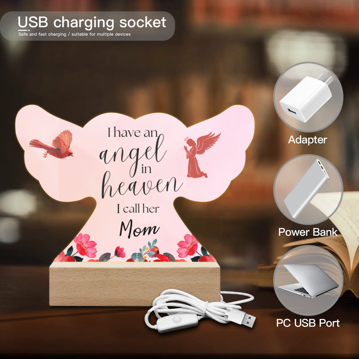 I have an Angel in Heaven | Night Light - Kim’s Signature Beauty & Accessories    