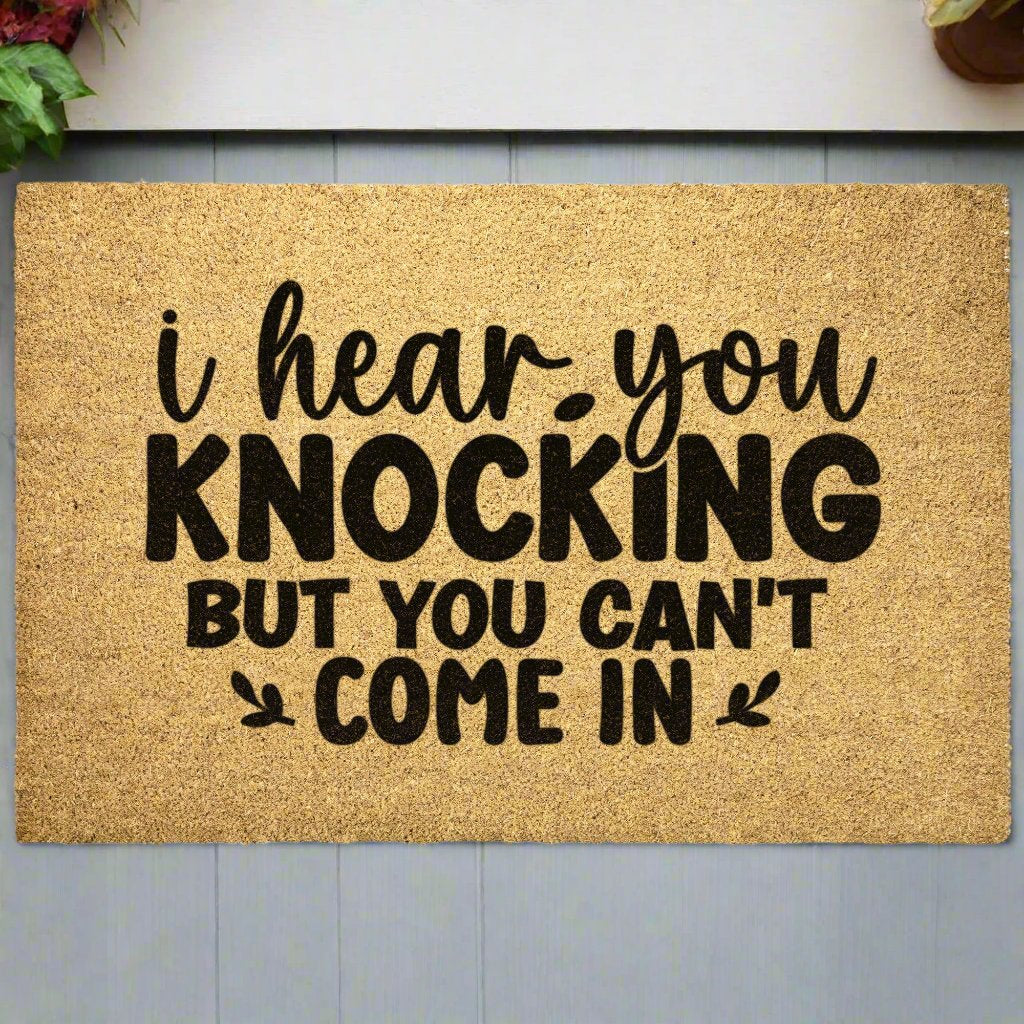 I hear you Knocking | Door Mat - Kim’s Signature Beauty & Accessories    