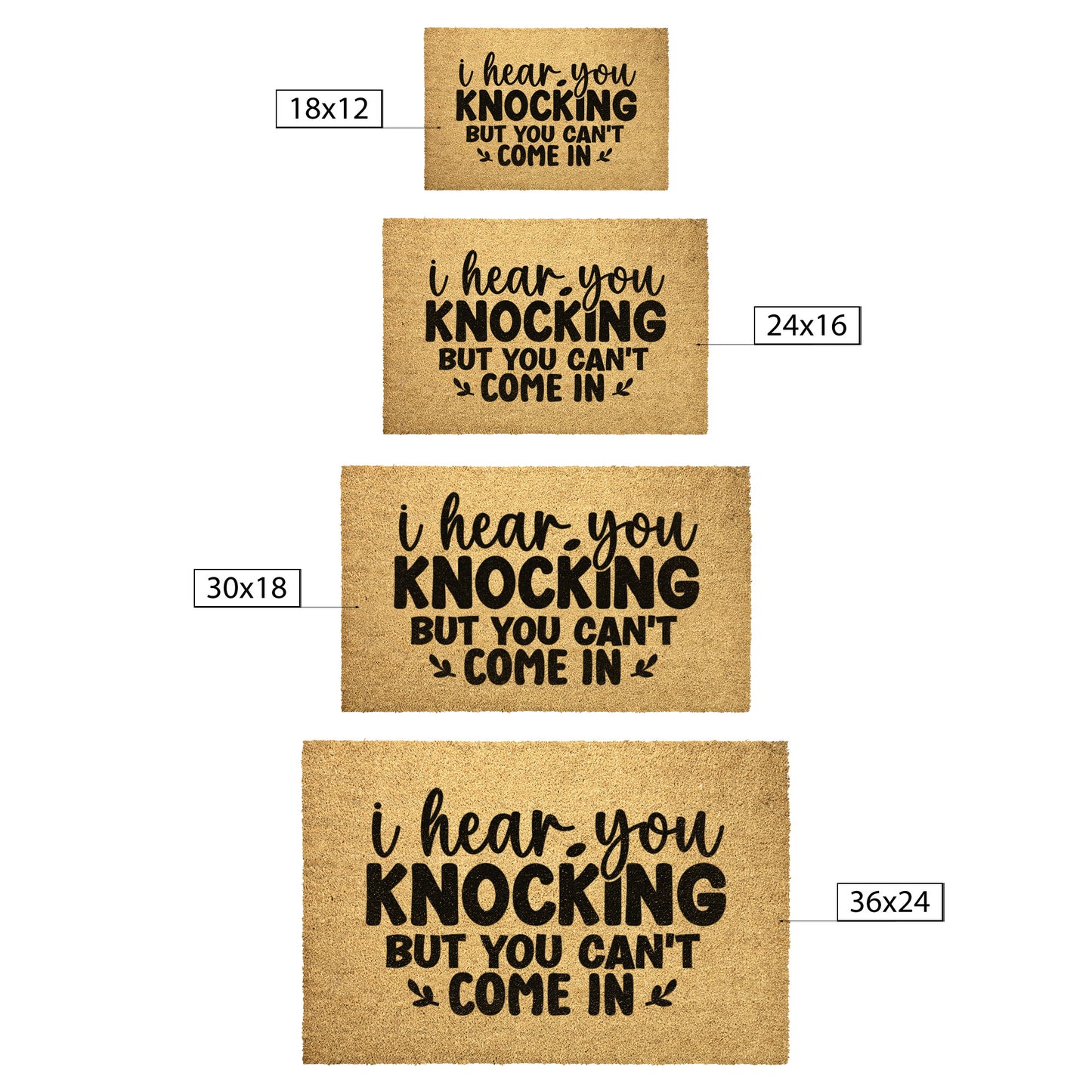 I hear you Knocking | Door Mat - Kim’s Signature Beauty & Accessories    