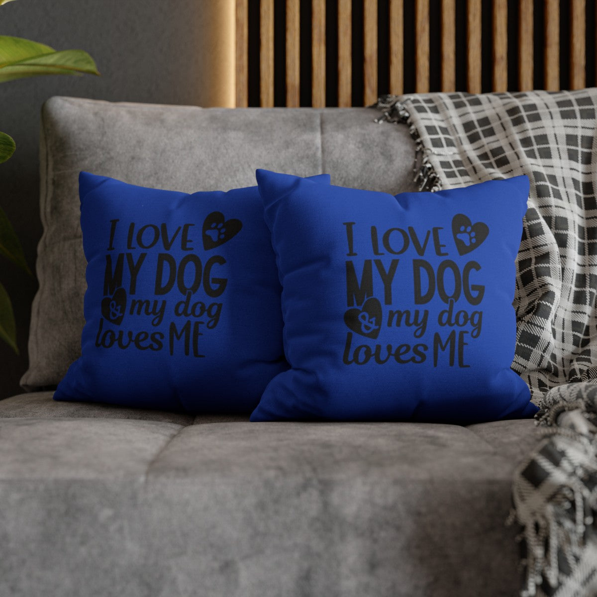 I love My Dog | Square Pillowcase - Kim’s Signature Beauty & Accessories    