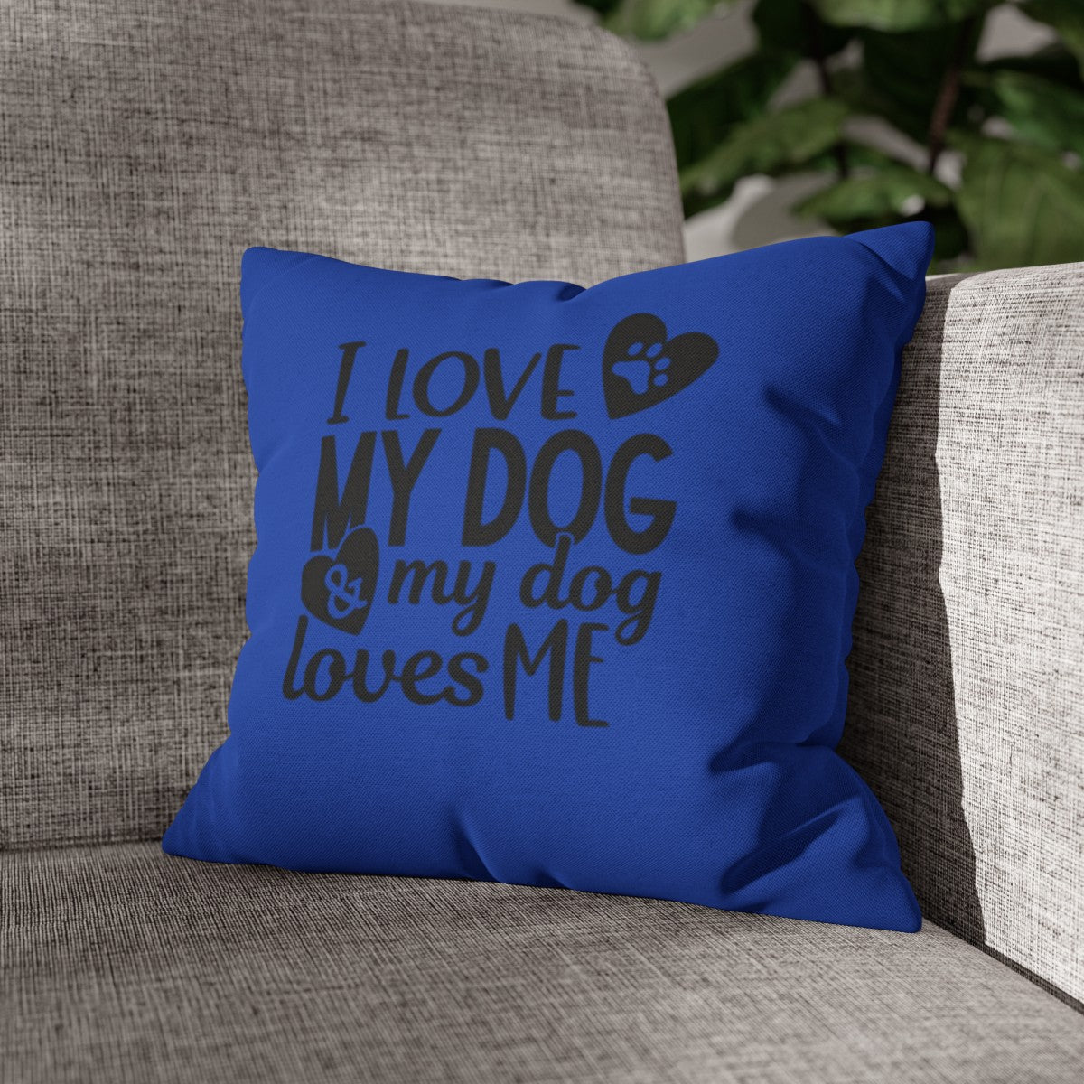 I love My Dog | Square Pillowcase - Kim’s Signature Beauty & Accessories    