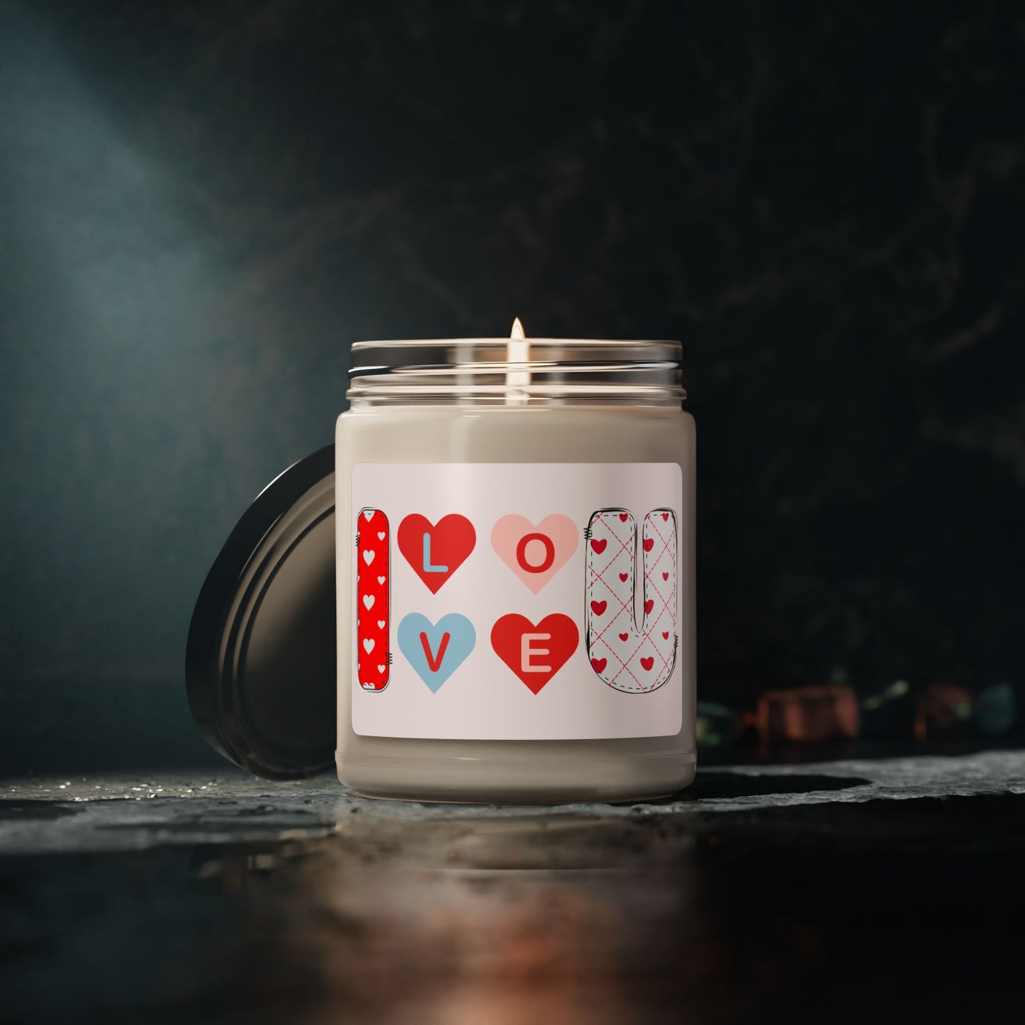 I love you Valentine Scented Soy Candle, 9oz - Kim’s Signature Beauty & Accessories    