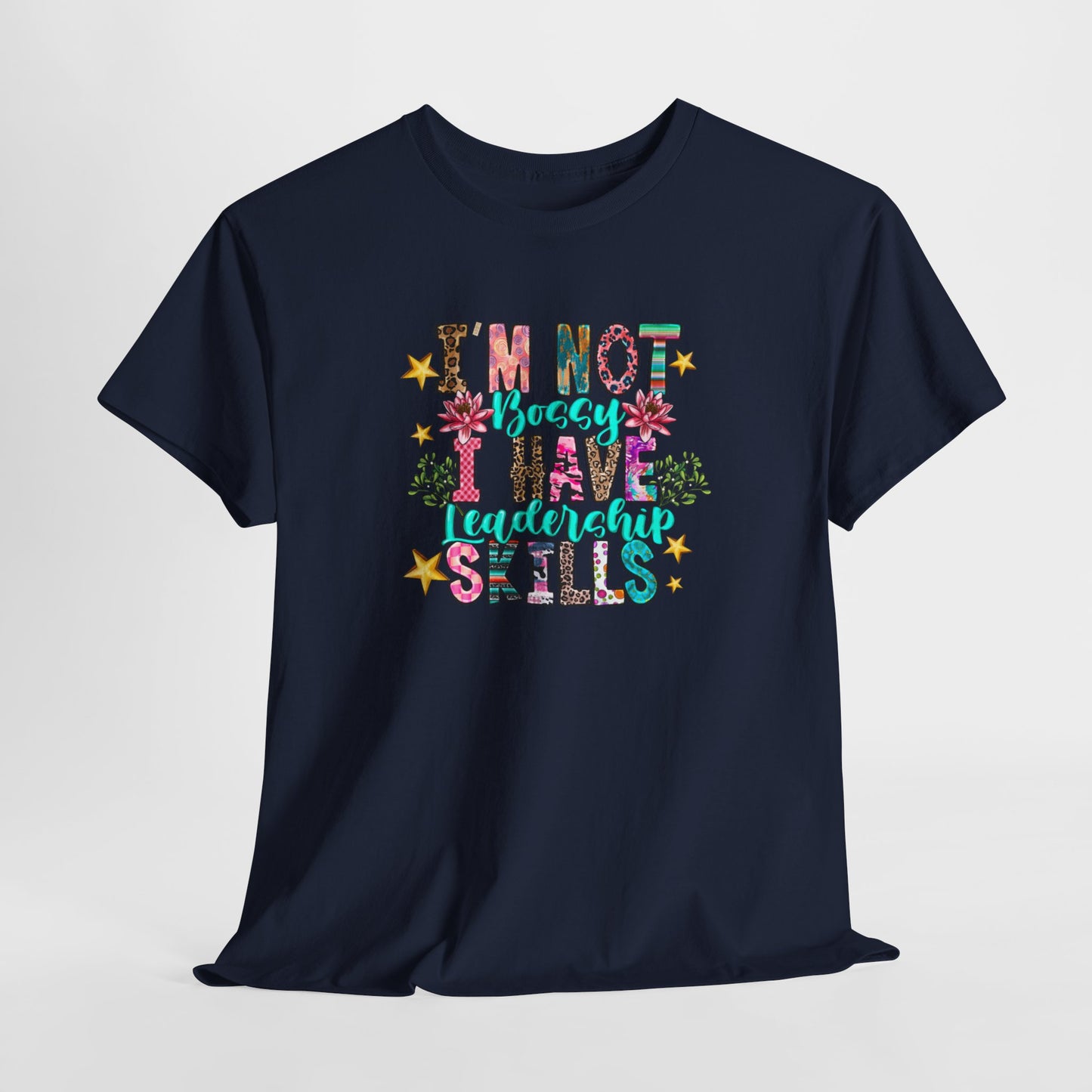 I'm Not Bossy Floral Tee - Kim’s Signature Beauty & Accessories    