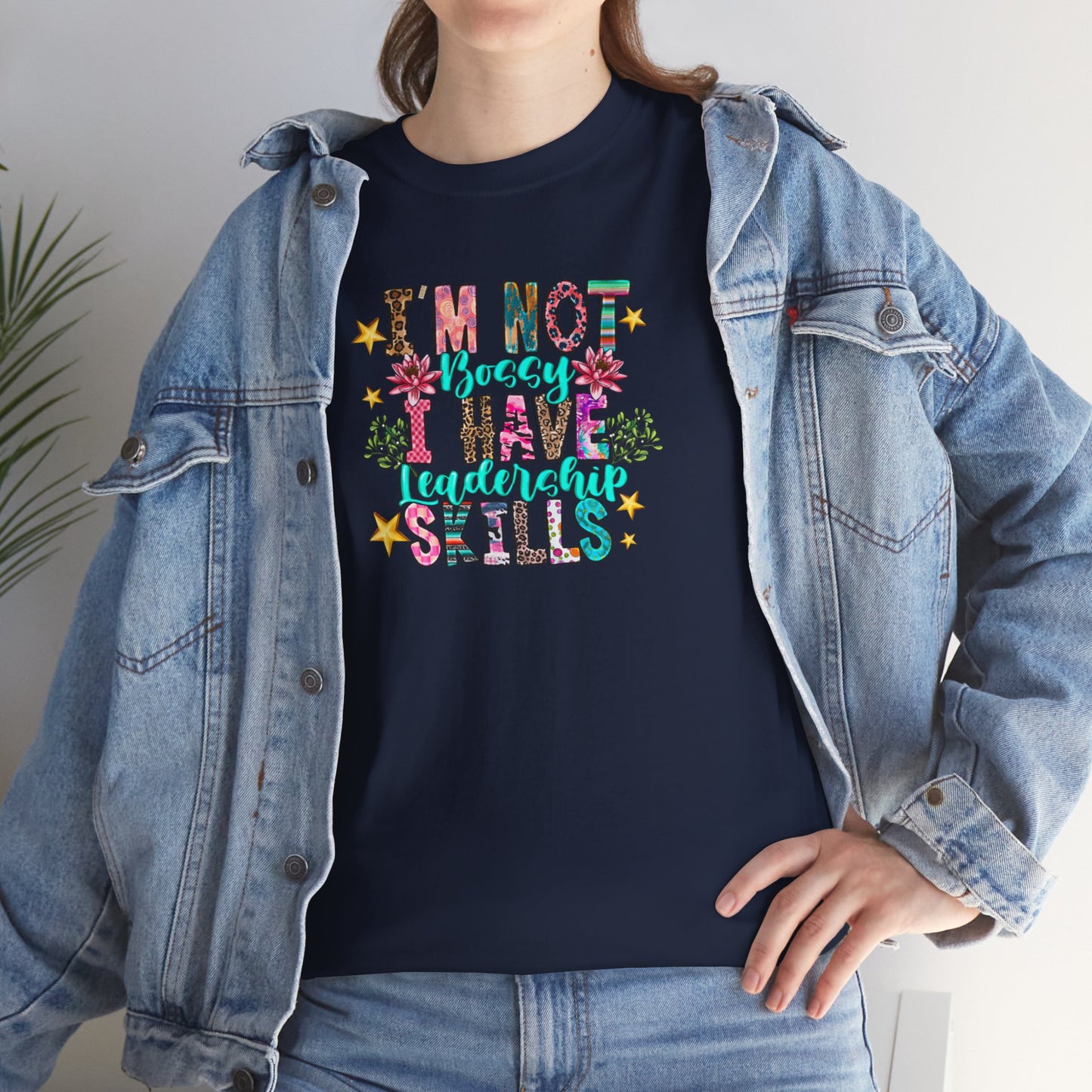 I'm Not Bossy Floral Tee - Kim’s Signature Beauty & Accessories    