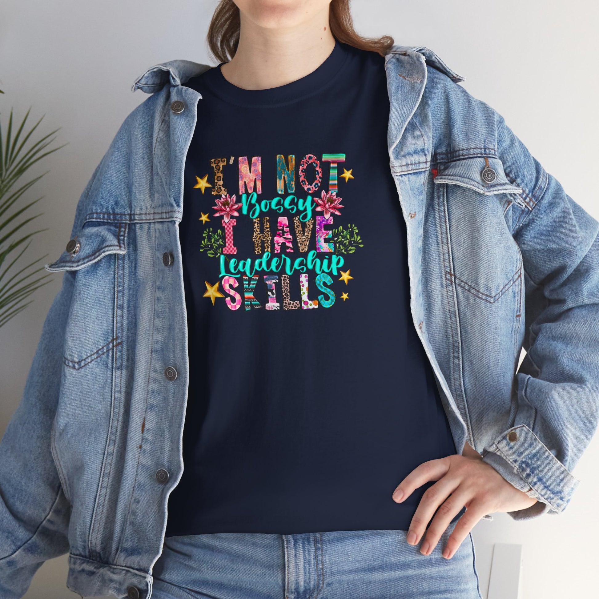 I'm Not Bossy Floral Tee - Kim’s Signature Beauty & Accessories    