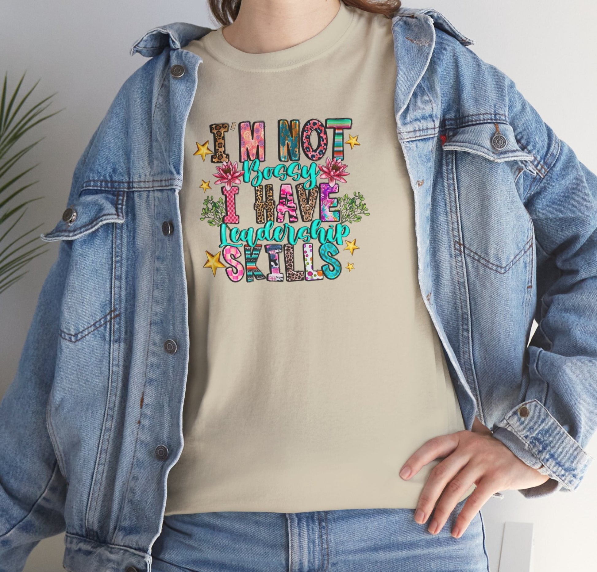 I'm Not Bossy Floral Tee - Kim’s Signature Beauty & Accessories    