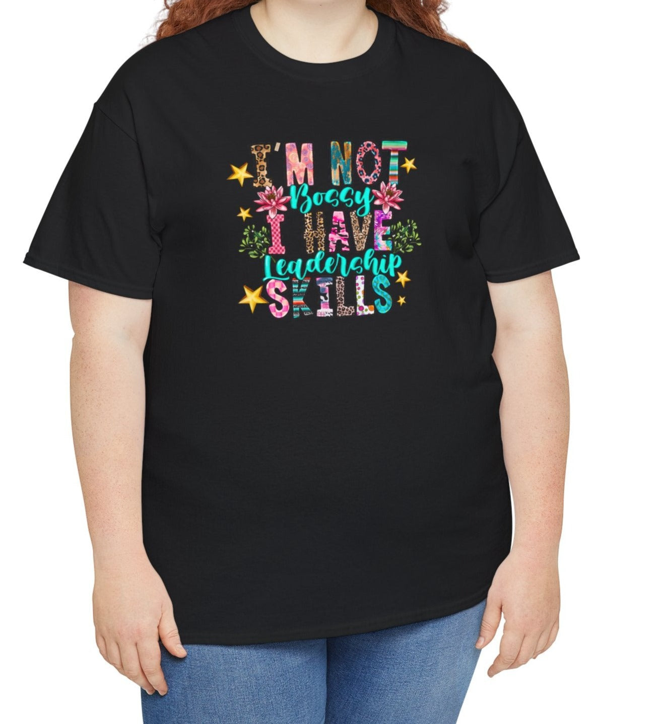 I'm Not Bossy Floral Tee - Kim’s Signature Beauty & Accessories    