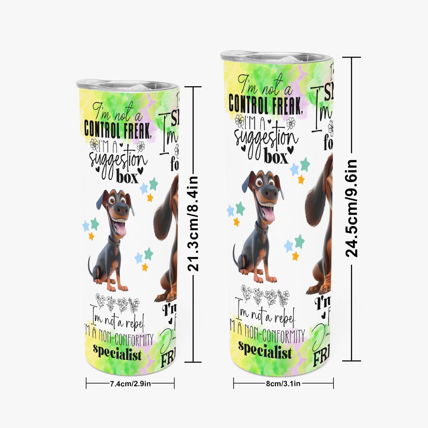 I’m Not a Control Freak; I’m a Suggestion Box Dog Tumbler – 20oz or 30oz - Kim’s Signature Beauty & Accessories    
