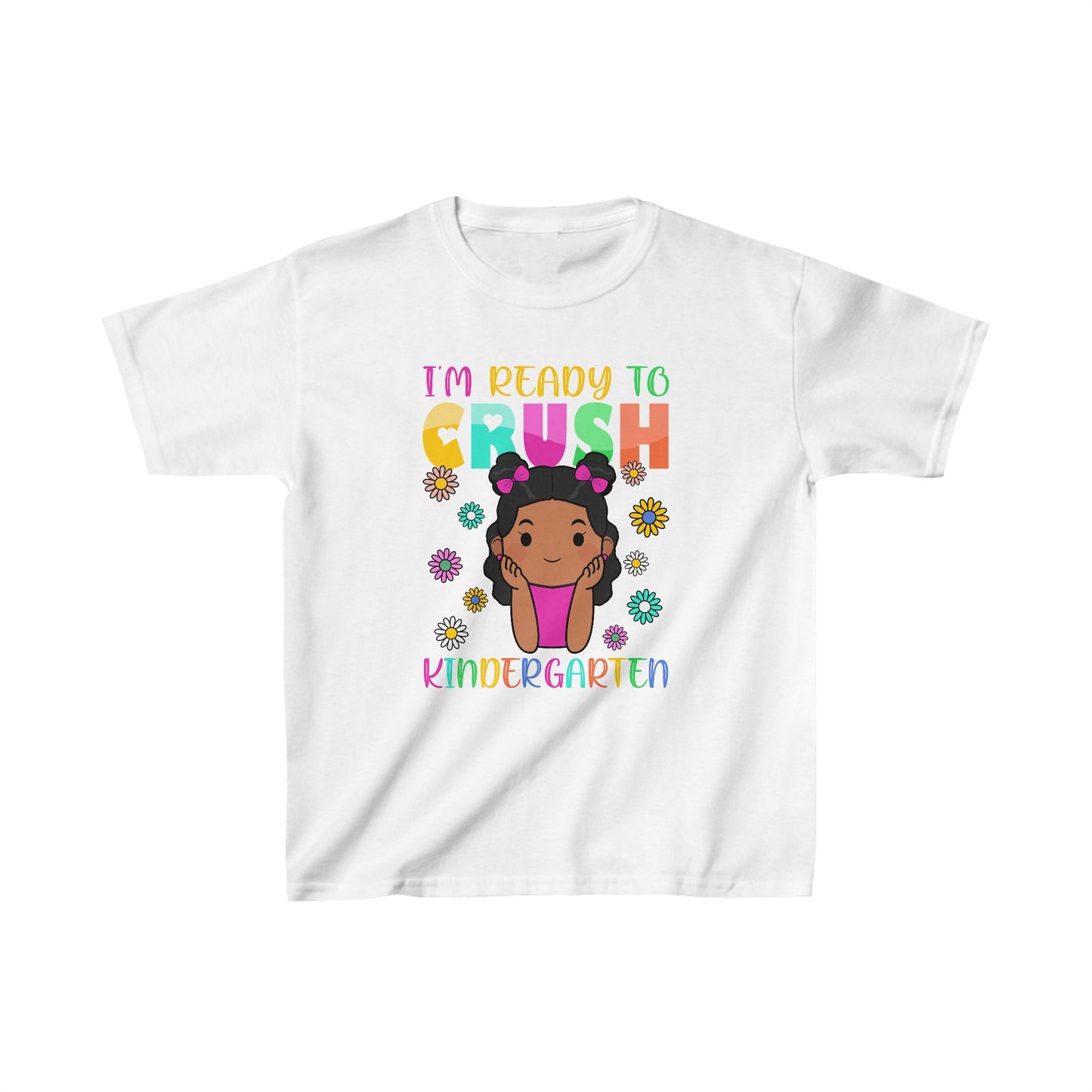 I'm Ready to Crush Kindergarten Girls Back-to-School Tee - Kim’s Signature Beauty & Accessories    