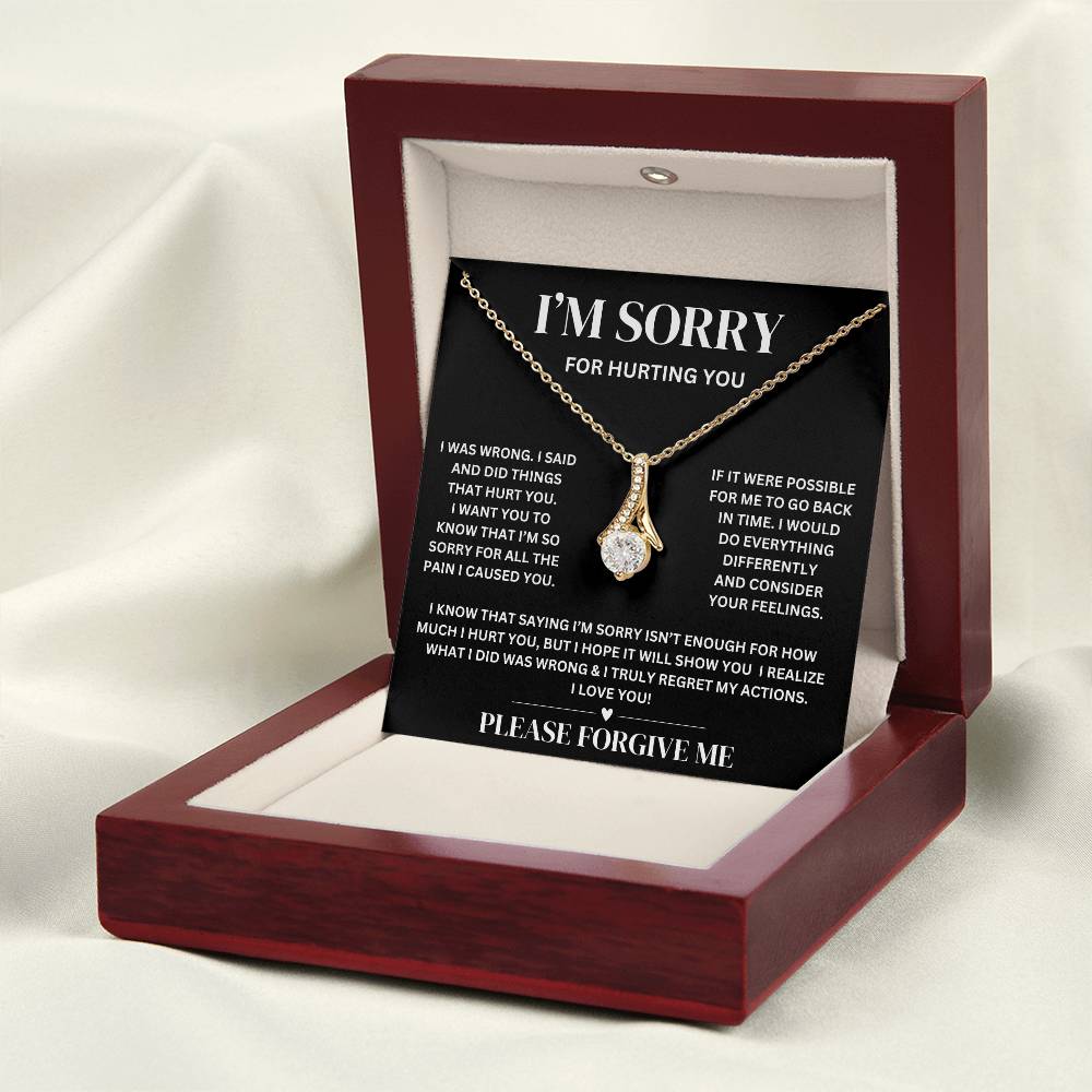 I’m Sorry, Please Forgive Me Message Card & Necklace - Kim’s Signature Beauty & Accessories    
