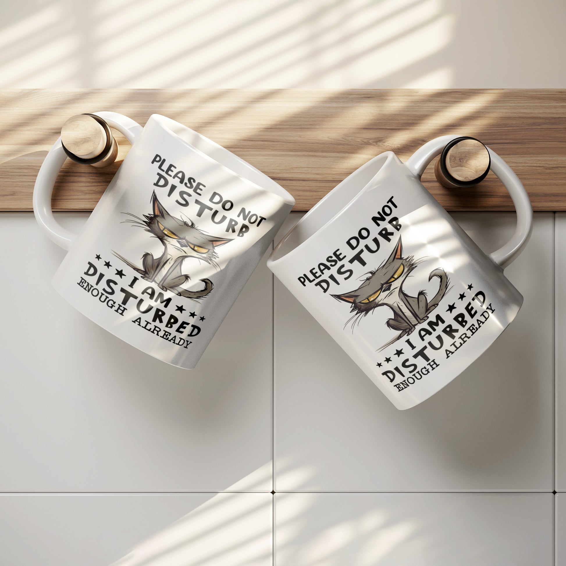 Do Not Disturb – I’m Already Disturbed! Funny Cat Mug - Kim’s Signature Beauty & Accessories    (Store description)