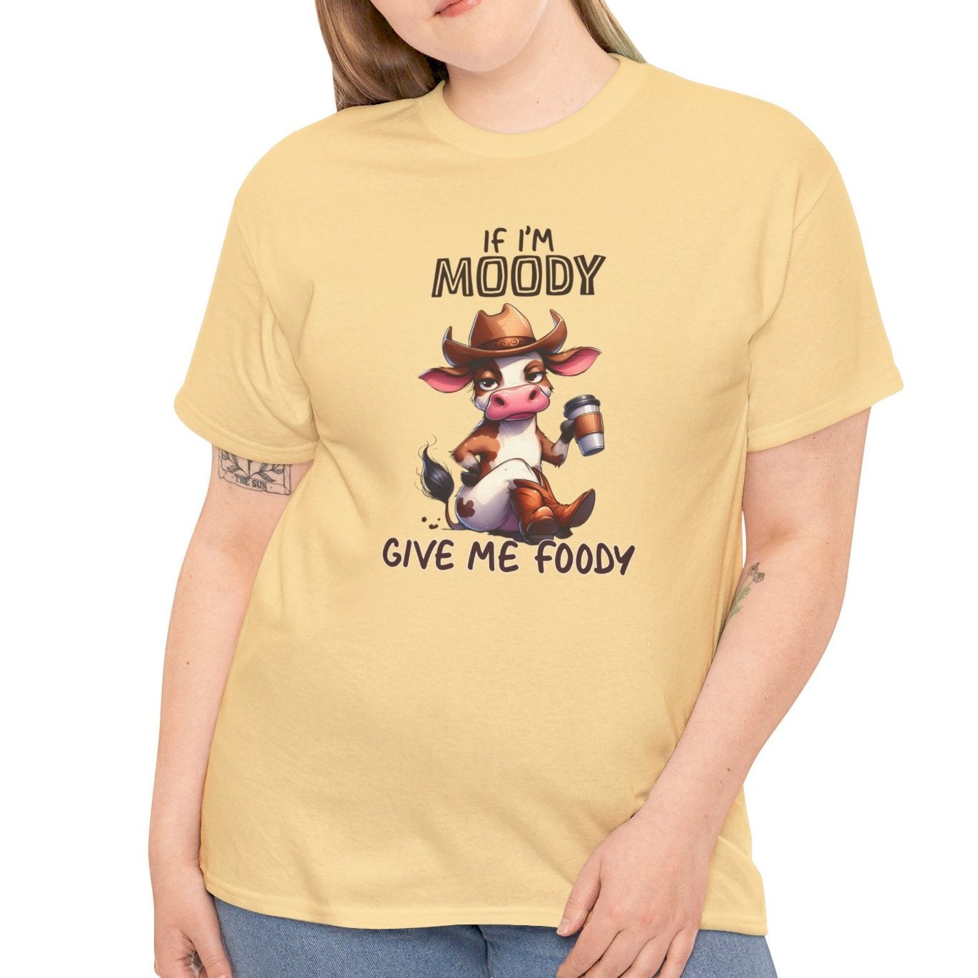 If I'm Moody, Give Me Foody Tee - Kim’s Signature Beauty & Accessories    