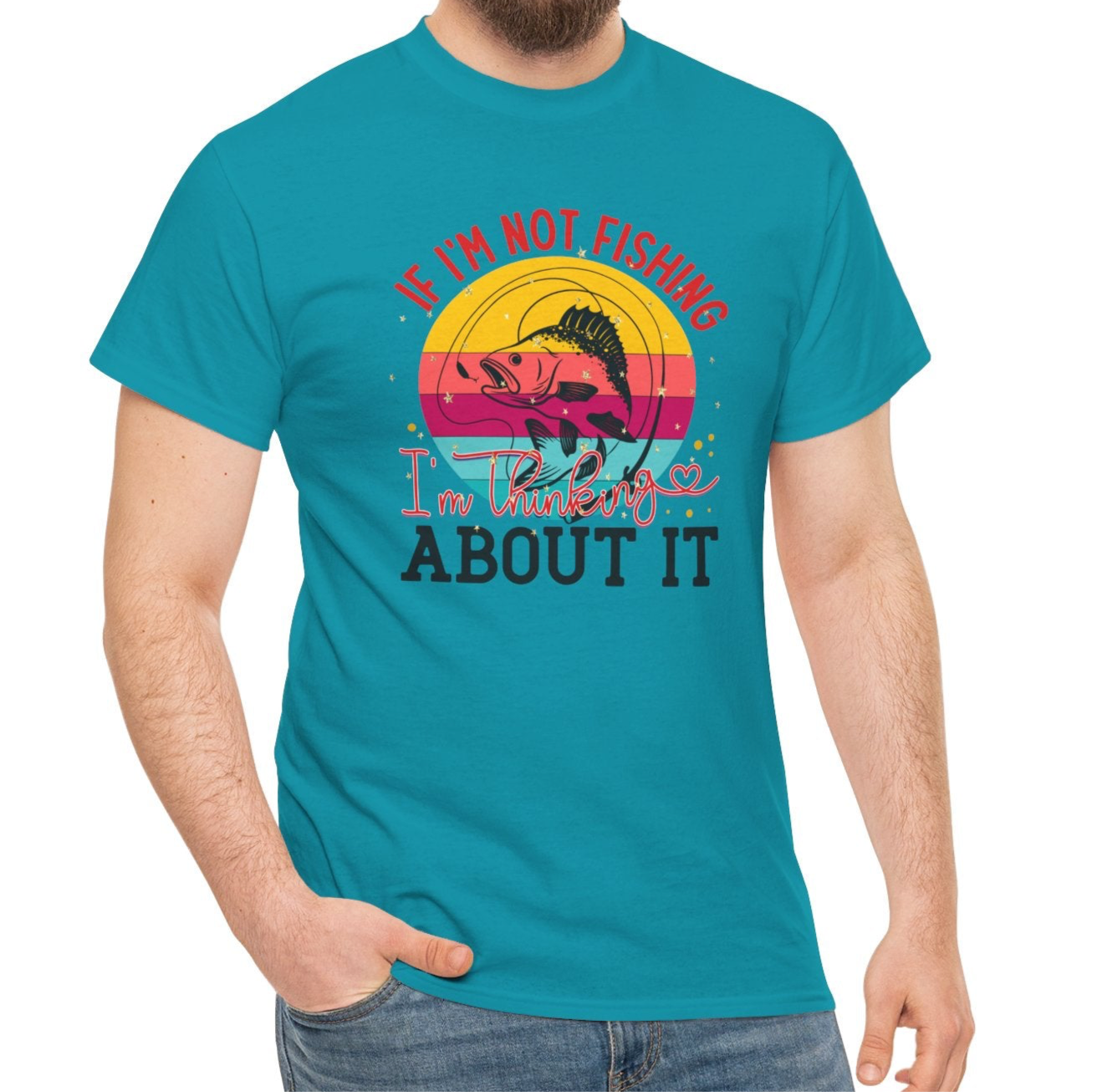 If I’m Not Fishing Cotton Tee - Kim’s Signature Beauty & Accessories    