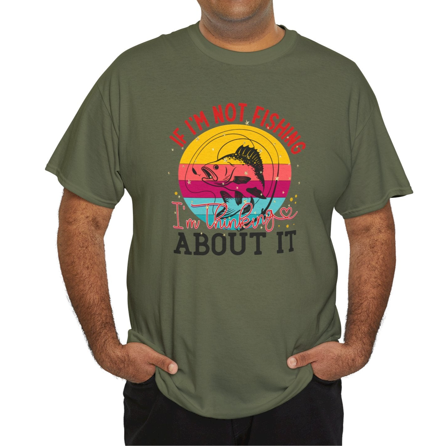 If I’m Not Fishing Cotton Tee - Kim’s Signature Beauty & Accessories    