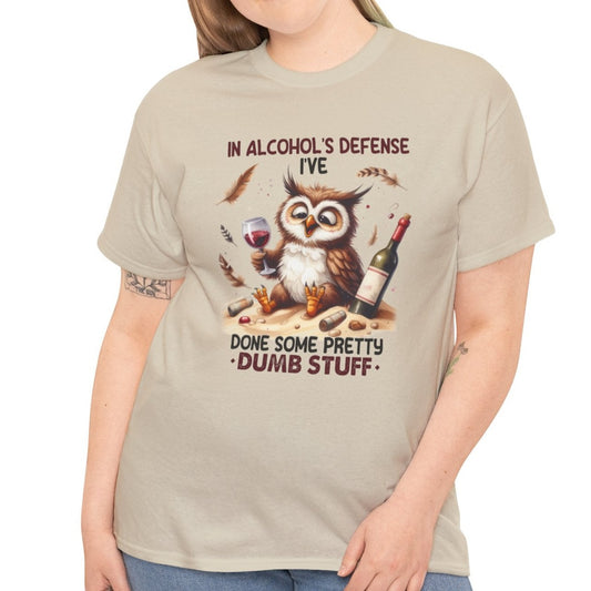 In Alcohols Defense |  Cotton Tee - Kim’s Signature Beauty & Accessories    