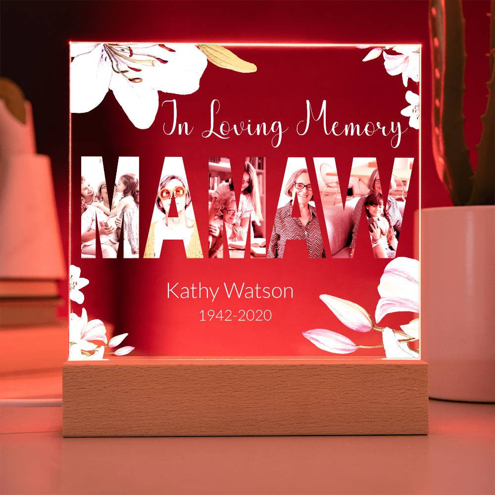 In Loving Memory Acrylic Plaque – Personalized Tribute with Photos - Kim’s Signature Beauty & Accessories    