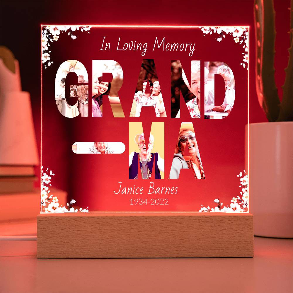 In Loving Memory Acrylic Plaque – Personalized Tribute with Photos - Kim’s Signature Beauty & Accessories    