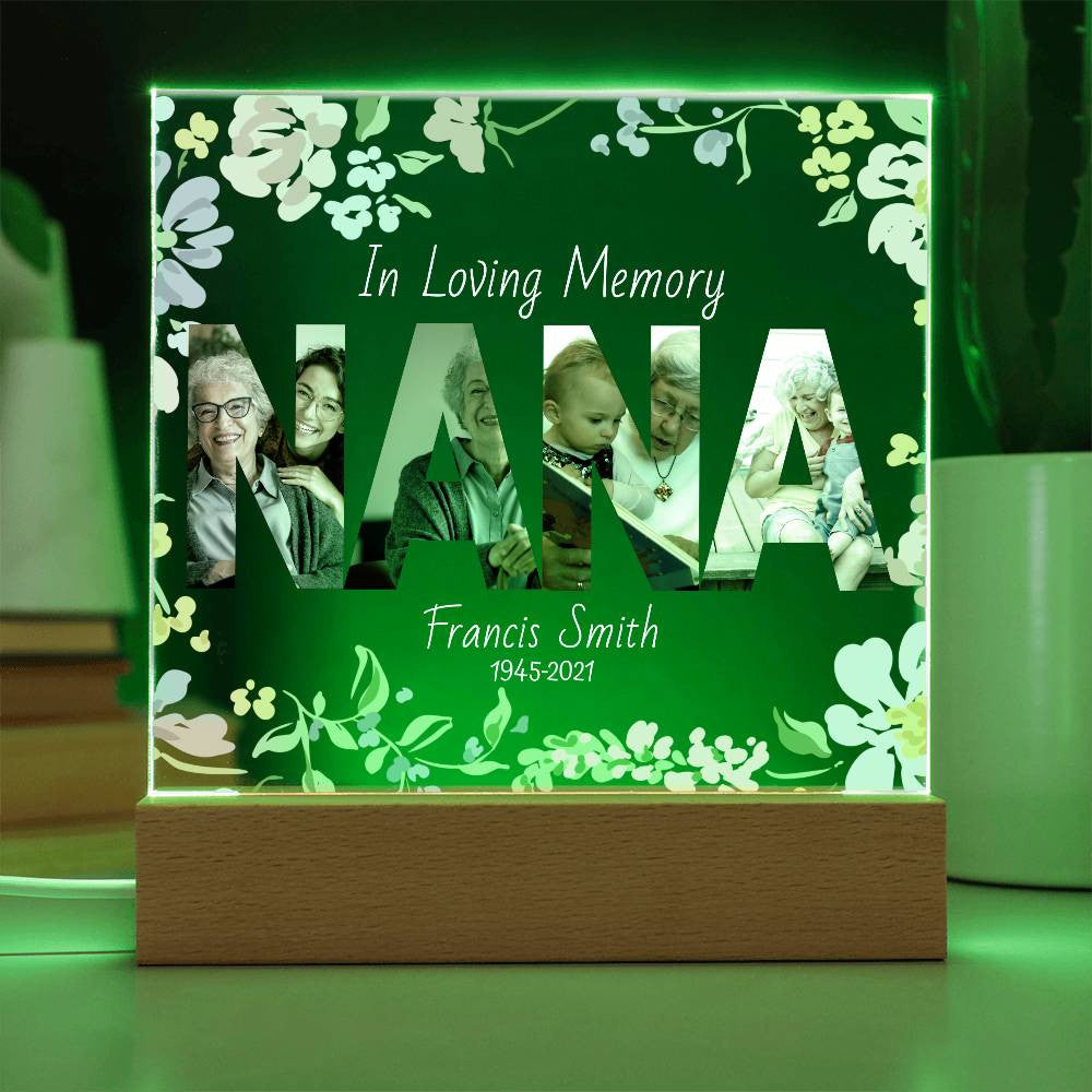 In Loving Memory Acrylic Plaque – Personalized Tribute with Photos - Kim’s Signature Beauty & Accessories    