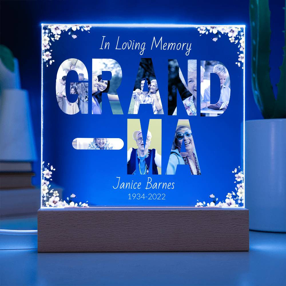 In Loving Memory Acrylic Plaque – Personalized Tribute with Photos - Kim’s Signature Beauty & Accessories    