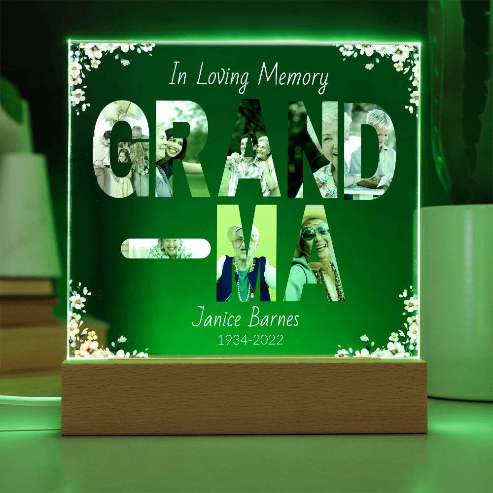 In Loving Memory Acrylic Plaque – Personalized Tribute with Photos - Kim’s Signature Beauty & Accessories    