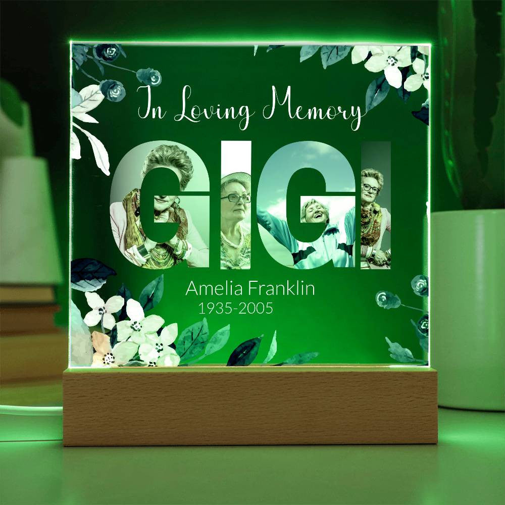 In Loving Memory Acrylic Plaque – Personalized Tribute with Photos - Kim’s Signature Beauty & Accessories    