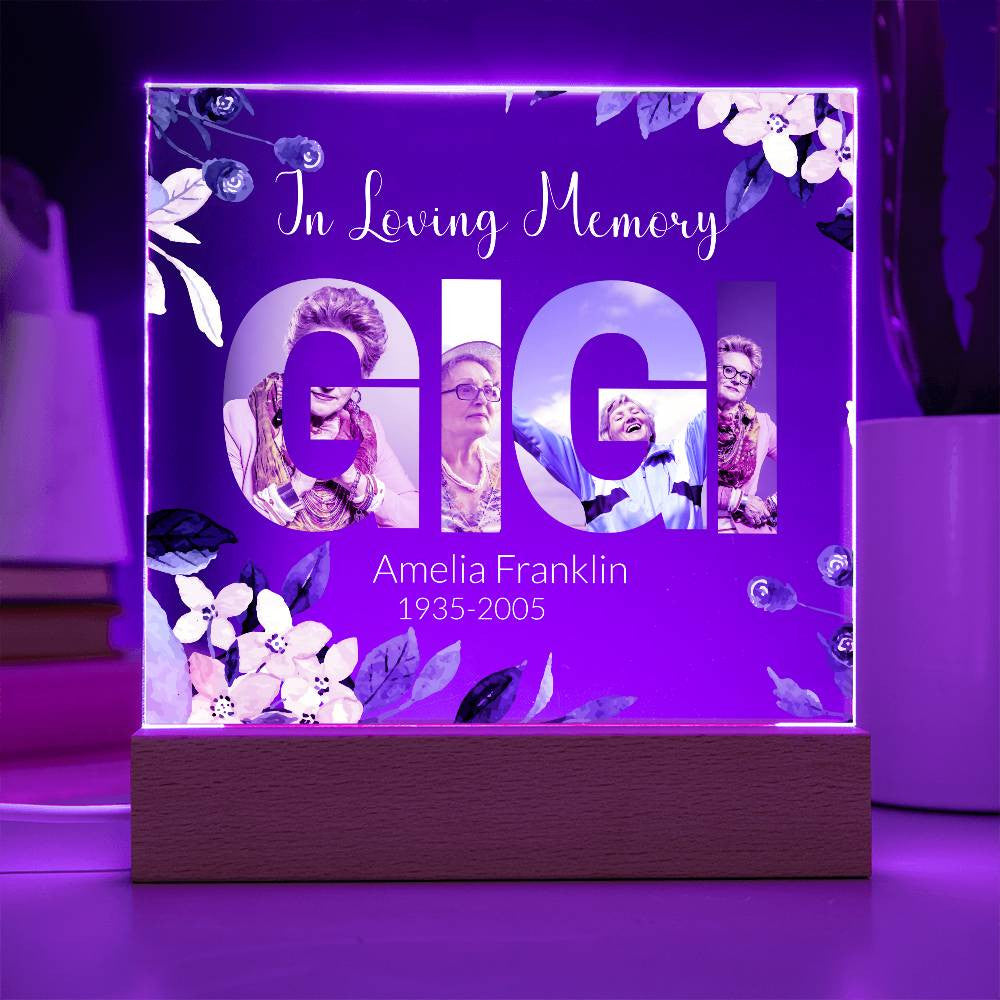 In Loving Memory Acrylic Plaque – Personalized Tribute with Photos - Kim’s Signature Beauty & Accessories    