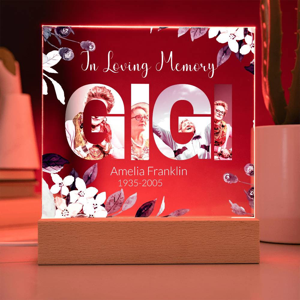 In Loving Memory Acrylic Plaque – Personalized Tribute with Photos - Kim’s Signature Beauty & Accessories    