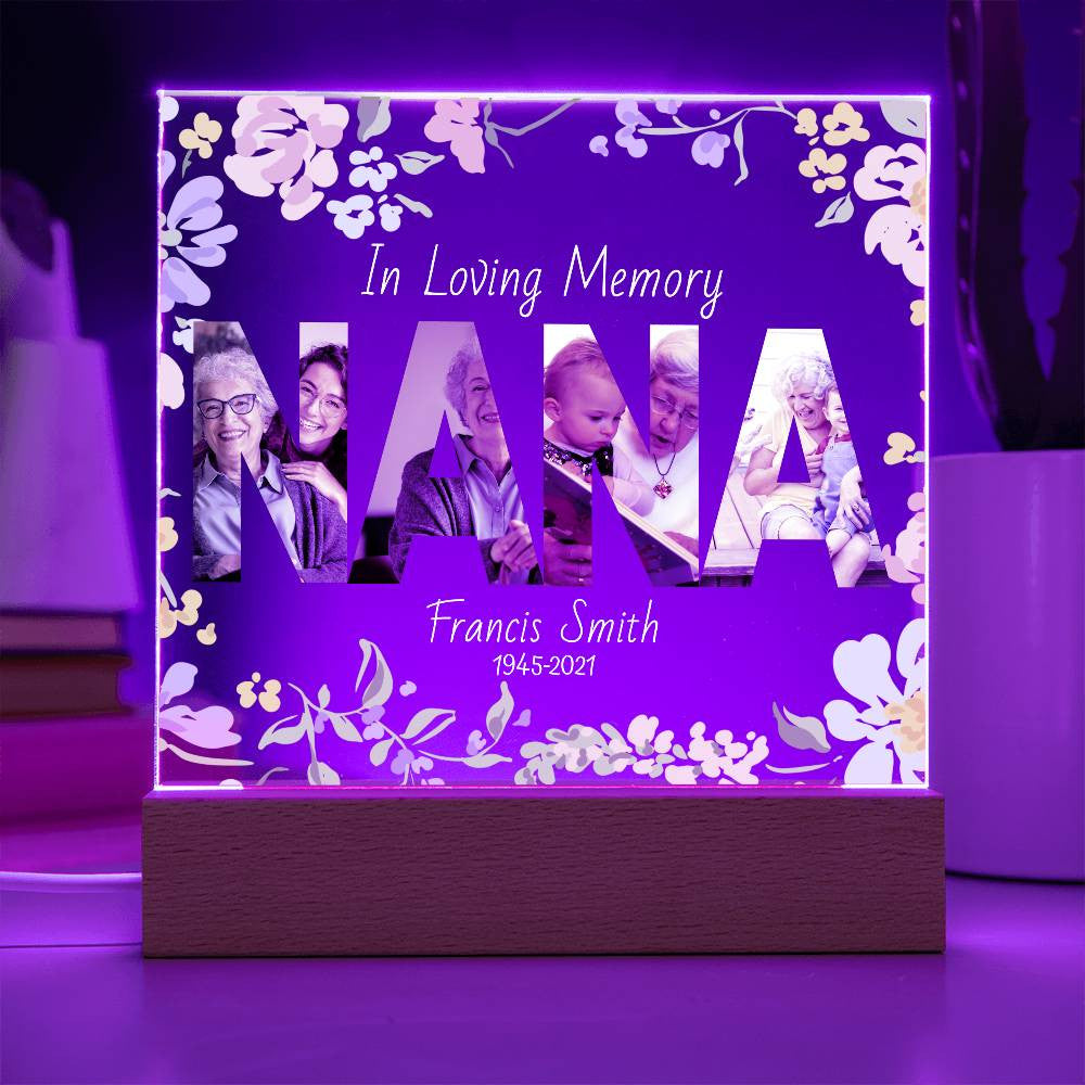 In Loving Memory Acrylic Plaque – Personalized Tribute with Photos - Kim’s Signature Beauty & Accessories    