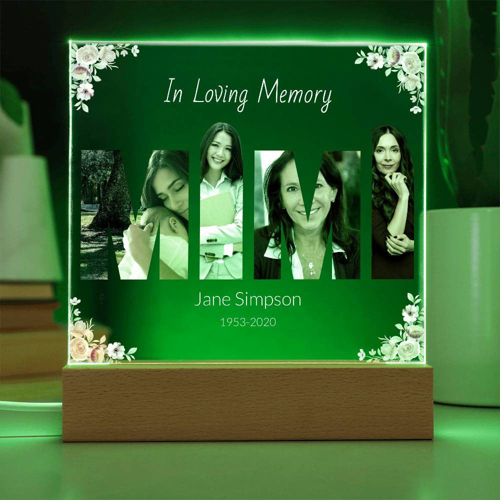 In Loving Memory Acrylic Plaque – Personalized Tribute with Photos - Kim’s Signature Beauty & Accessories    