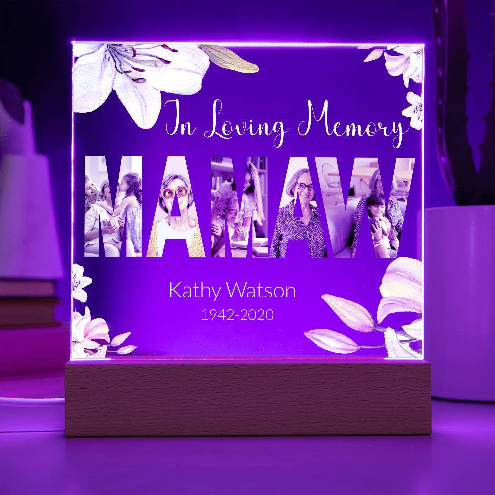 In Loving Memory Acrylic Plaque – Personalized Tribute with Photos - Kim’s Signature Beauty & Accessories    