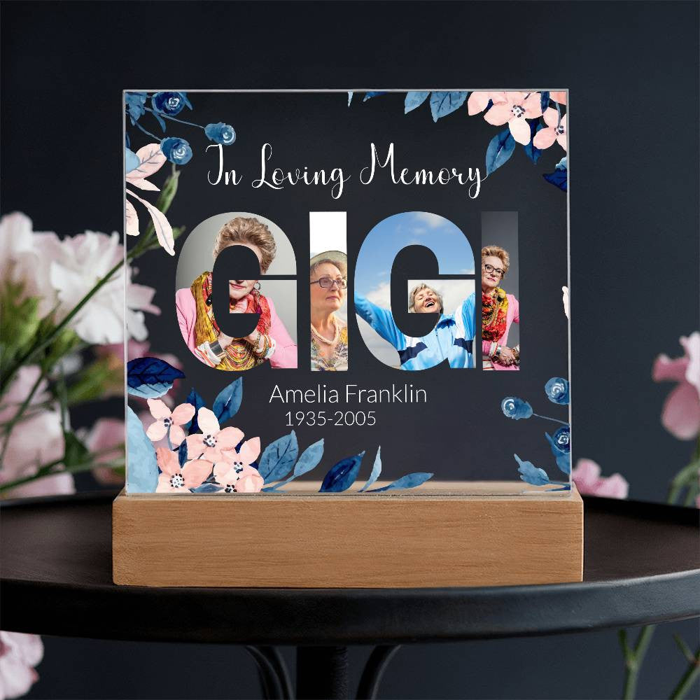 In Loving Memory Acrylic Plaque – Personalized Tribute with Photos - Kim’s Signature Beauty & Accessories    