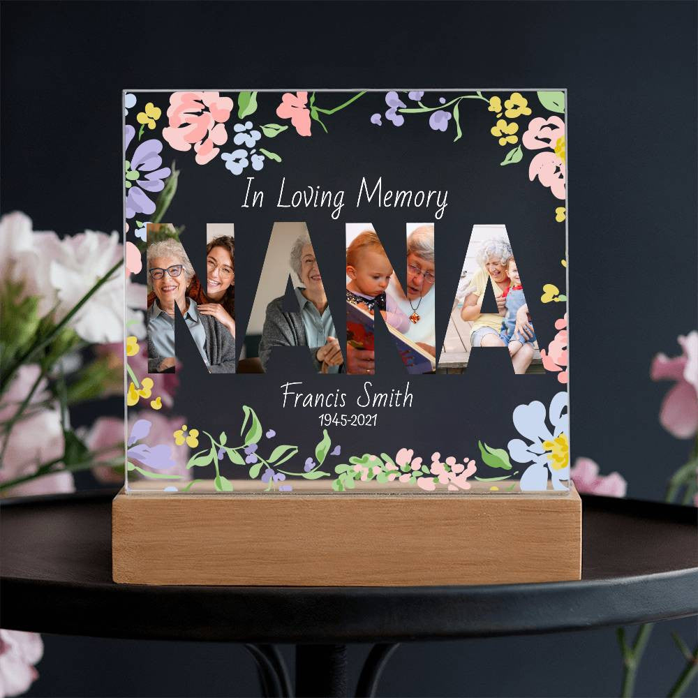 In Loving Memory Acrylic Plaque – Personalized Tribute with Photos - Kim’s Signature Beauty & Accessories    