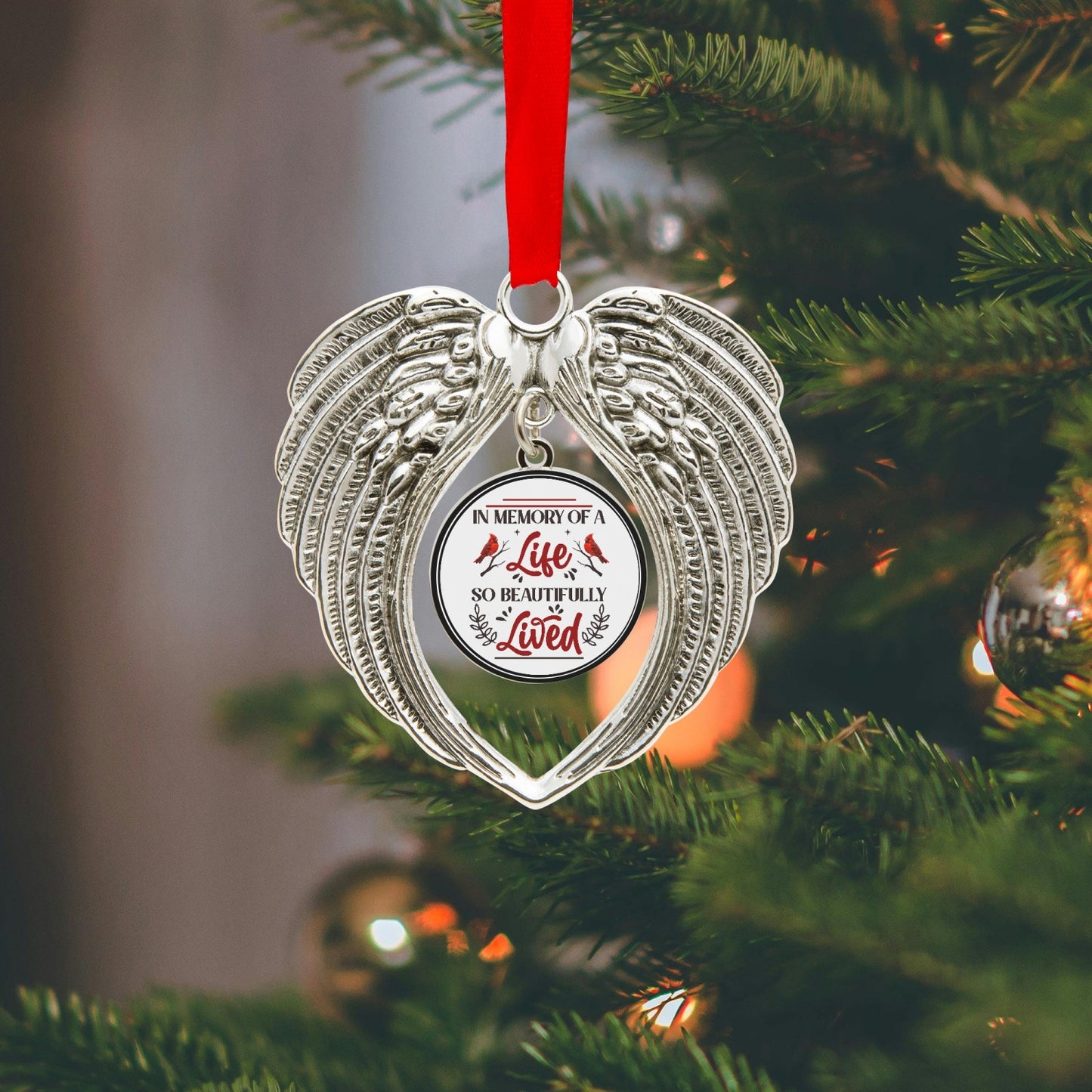 In Memory of | Wings Ornaments - Heart Shape - Kim’s Signature Beauty & Accessories    