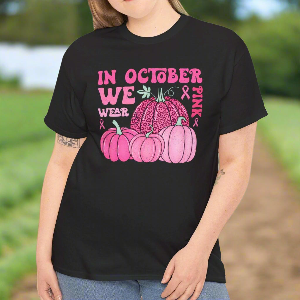 In October We Wear Pink Tee - Kim’s Signature Beauty & Accessories    