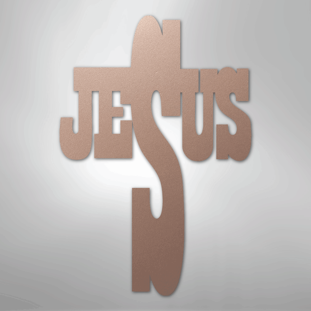 Inspirational Word Cross – Metal Home Accent - Kim’s Signature Beauty & Accessories