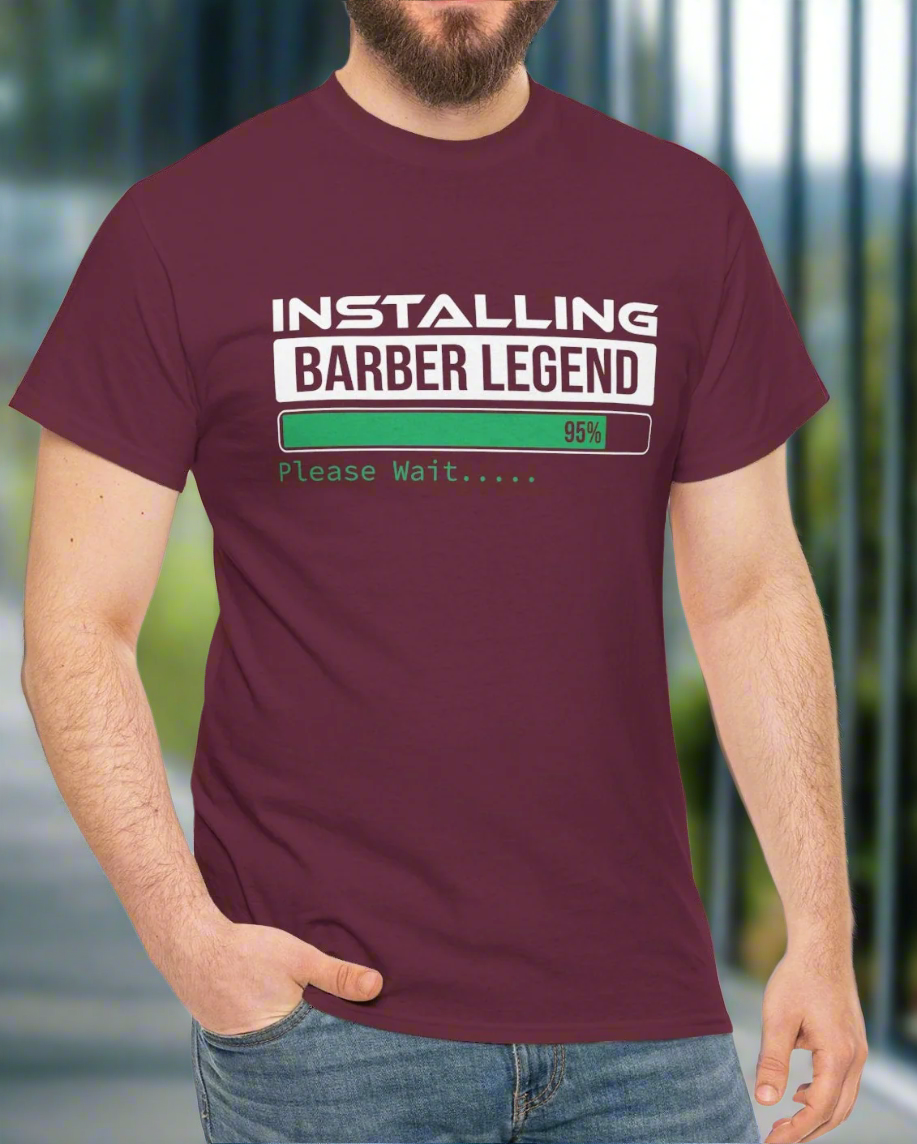 Installing Barber Legend Cotton Tee - Kim’s Signature Beauty & Accessories    
