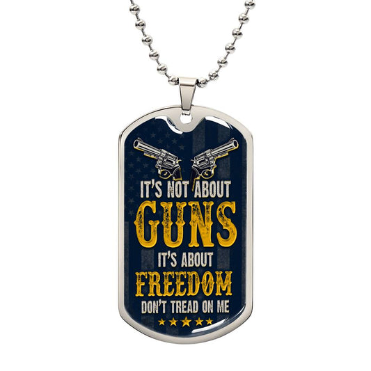 It's About Freedom Dog Tag - Kim’s Signature Beauty & Accessories    