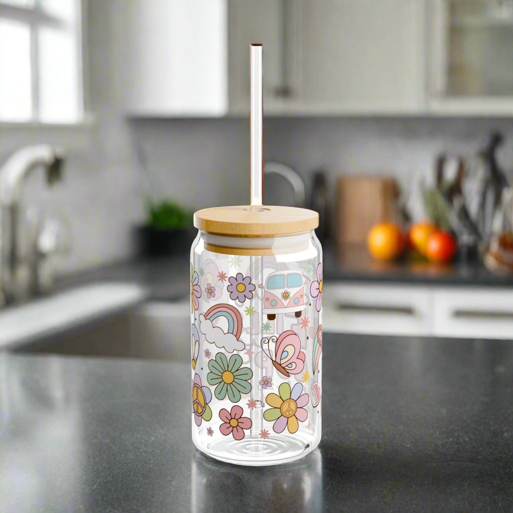 Jesus Fills My Cup Glass Sipper - Kim’s Signature Beauty & Accessories    