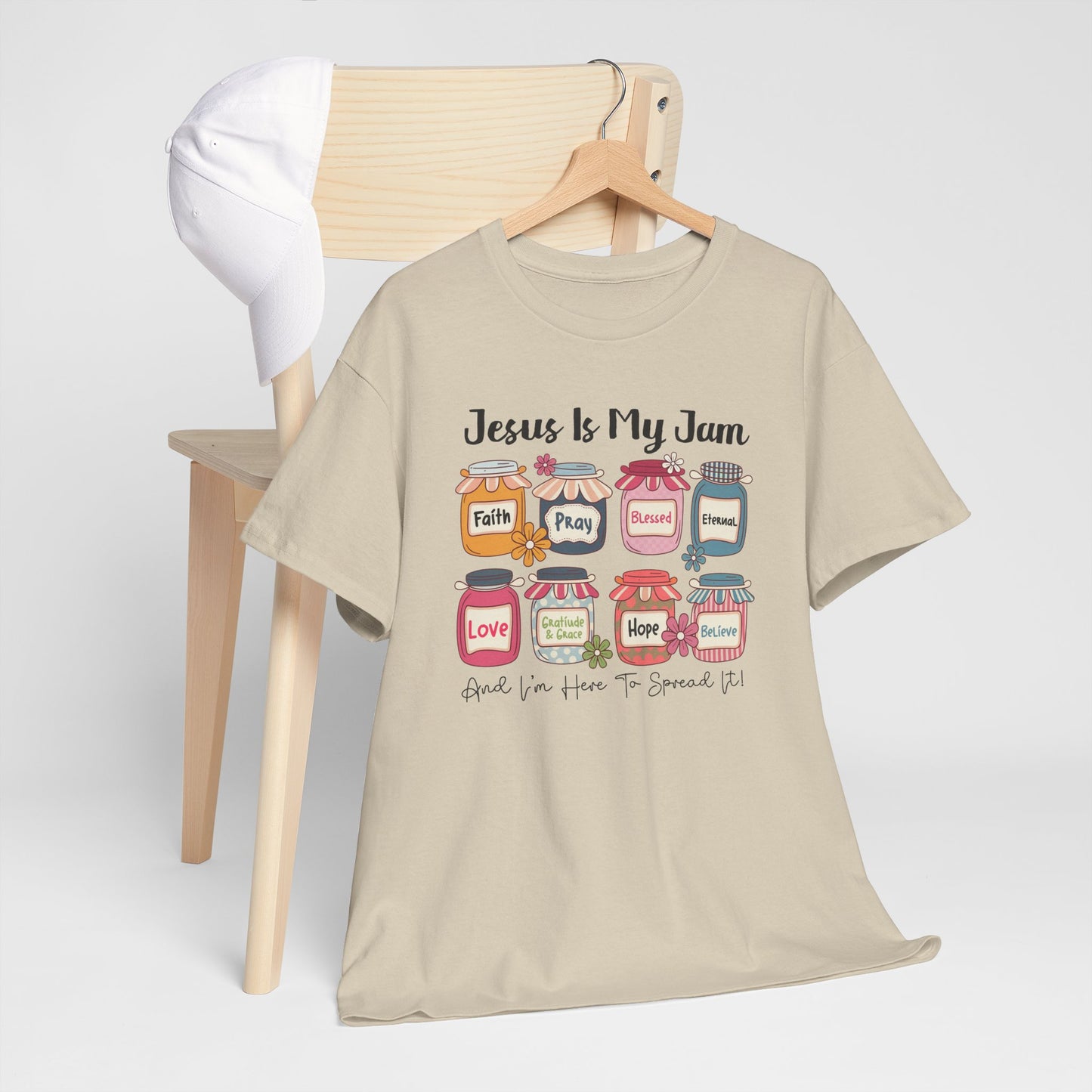 Jesus Is My Jam | Faith Cotton Tee - Kim’s Signature Beauty & Accessories    