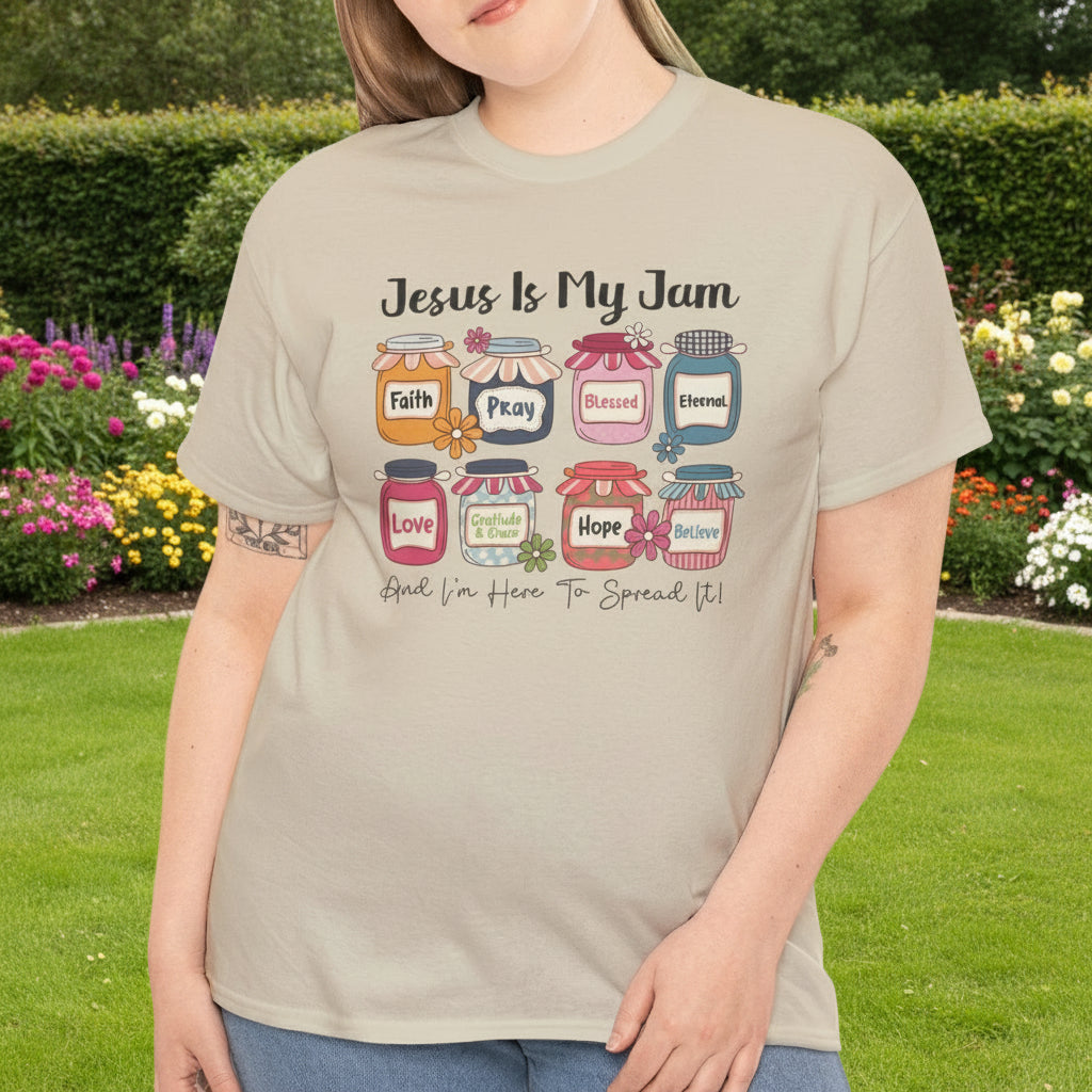 Jesus Is My Jam | Faith Cotton Tee - Kim’s Signature Beauty & Accessories    