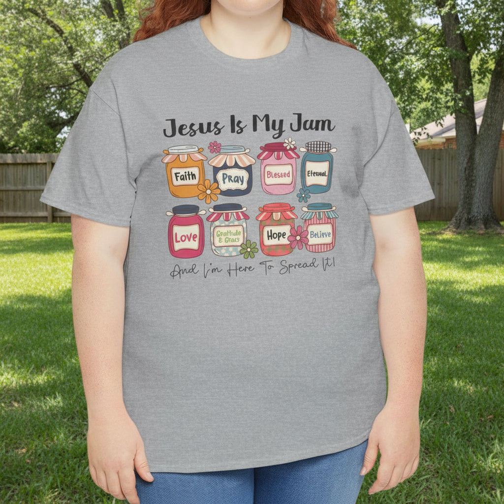 Jesus Is My Jam | Faith Cotton Tee - Kim’s Signature Beauty & Accessories    