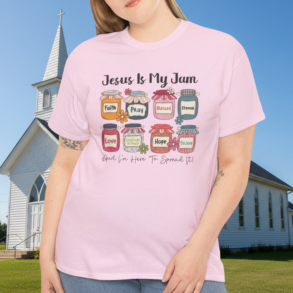 Jesus Is My Jam | Faith Cotton Tee - Kim’s Signature Beauty & Accessories    