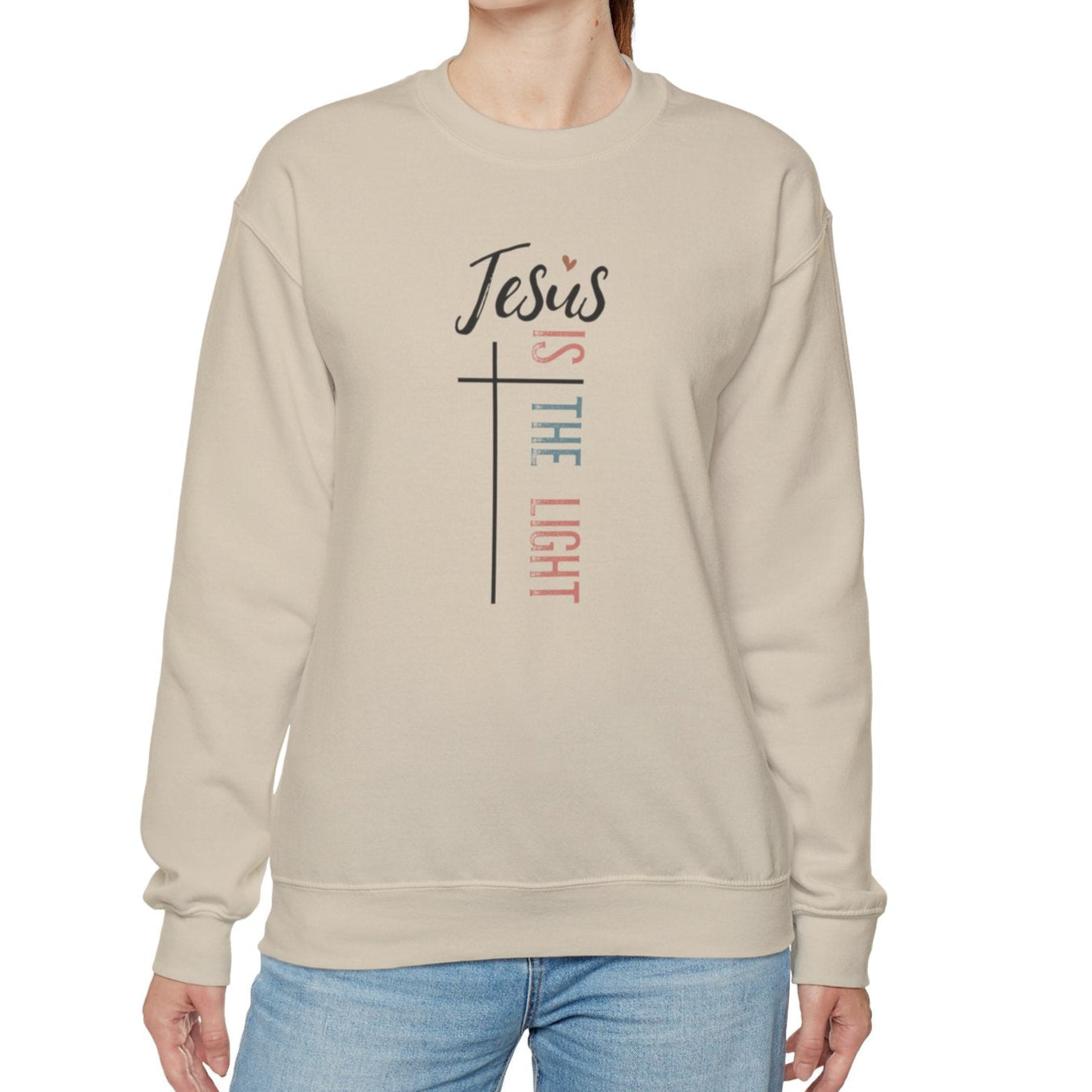 Jesus Is the Light Sweatshirt - Kim’s Signature Beauty & Accessories    