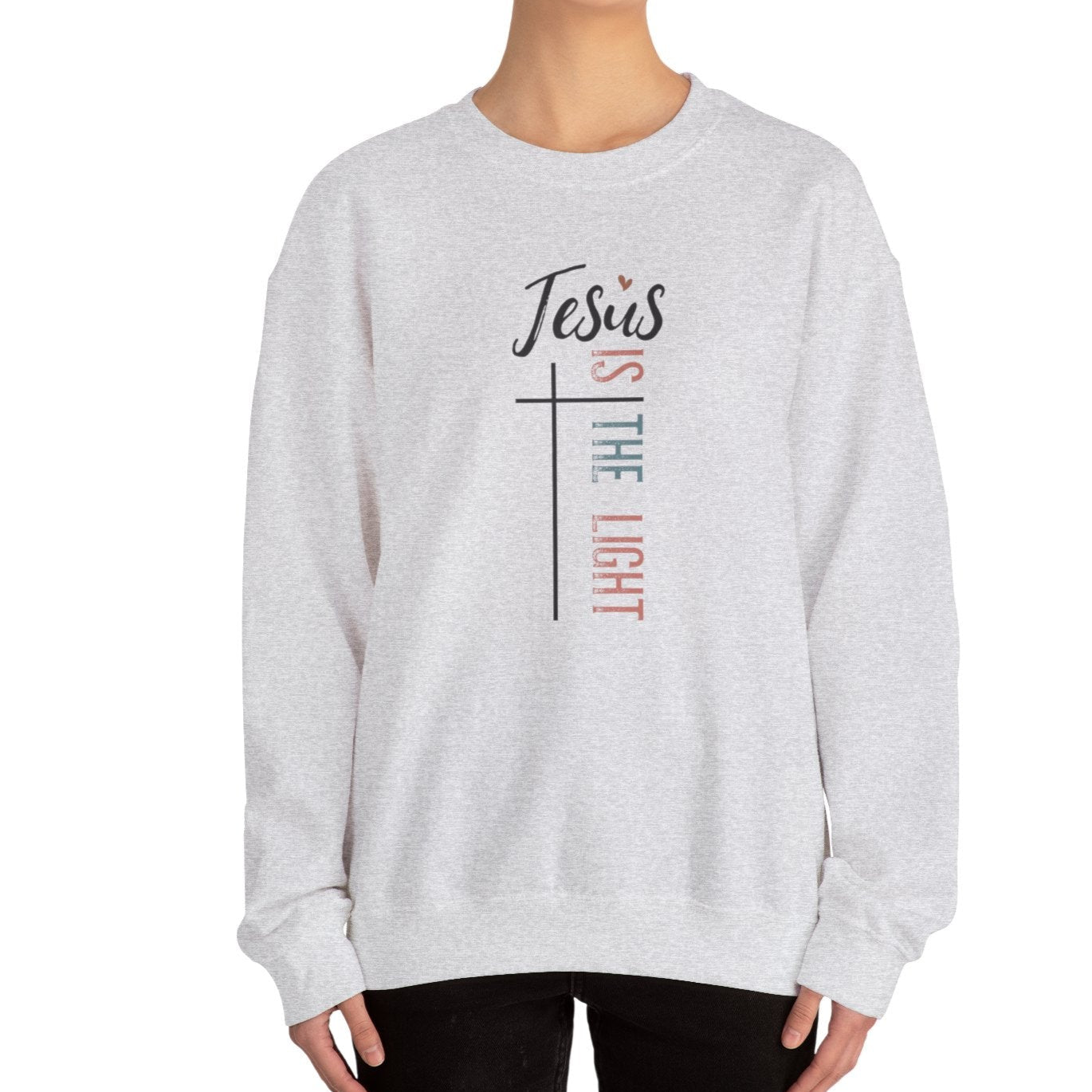 Jesus Is the Light Sweatshirt - Kim’s Signature Beauty & Accessories    